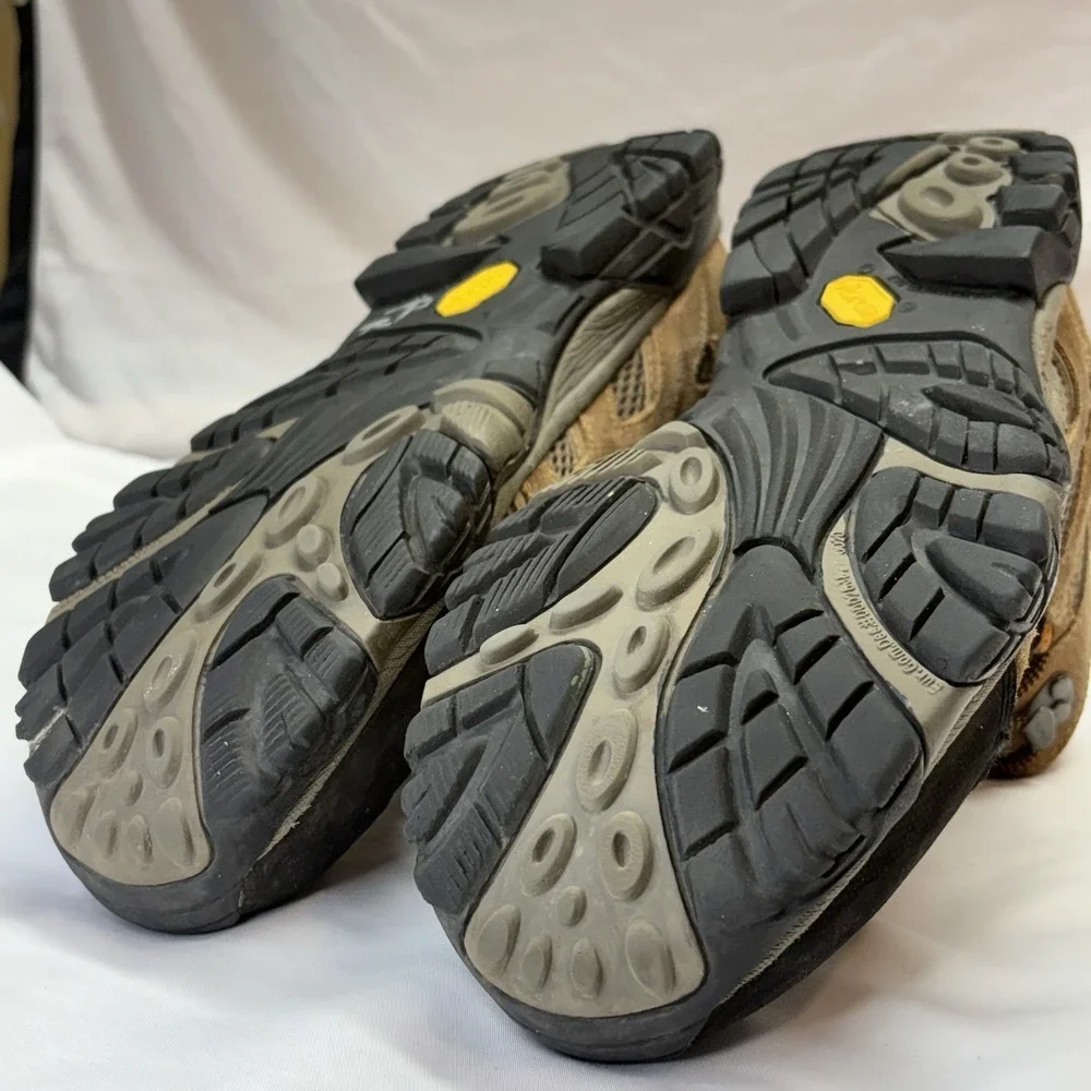 Merrell Moab Mid Waterproof Hiking Boots Mens 12 Earth J88623